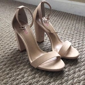 Nude Strappy Heels
